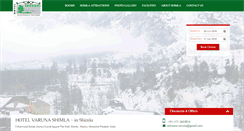 Desktop Screenshot of hotelvarunashimla.com