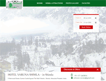 Tablet Screenshot of hotelvarunashimla.com